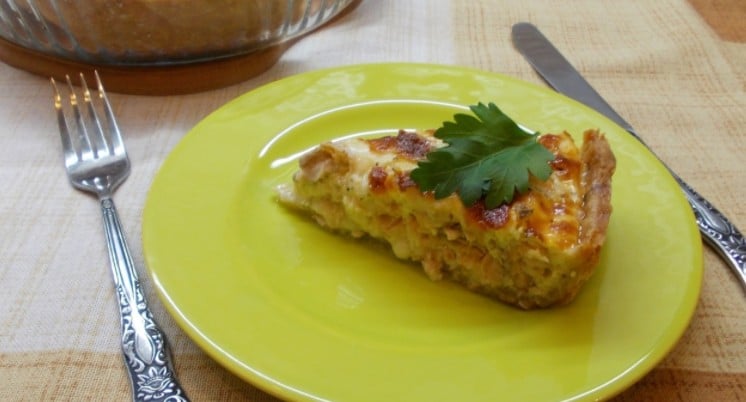 Французский пирог киш с лососем - пошаговый рецепт с фото